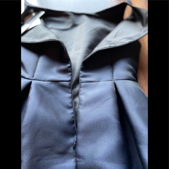 🌿SALE🌿BEULAH Style Navy Flare Sleeveless Dress - Picture 9 of 13